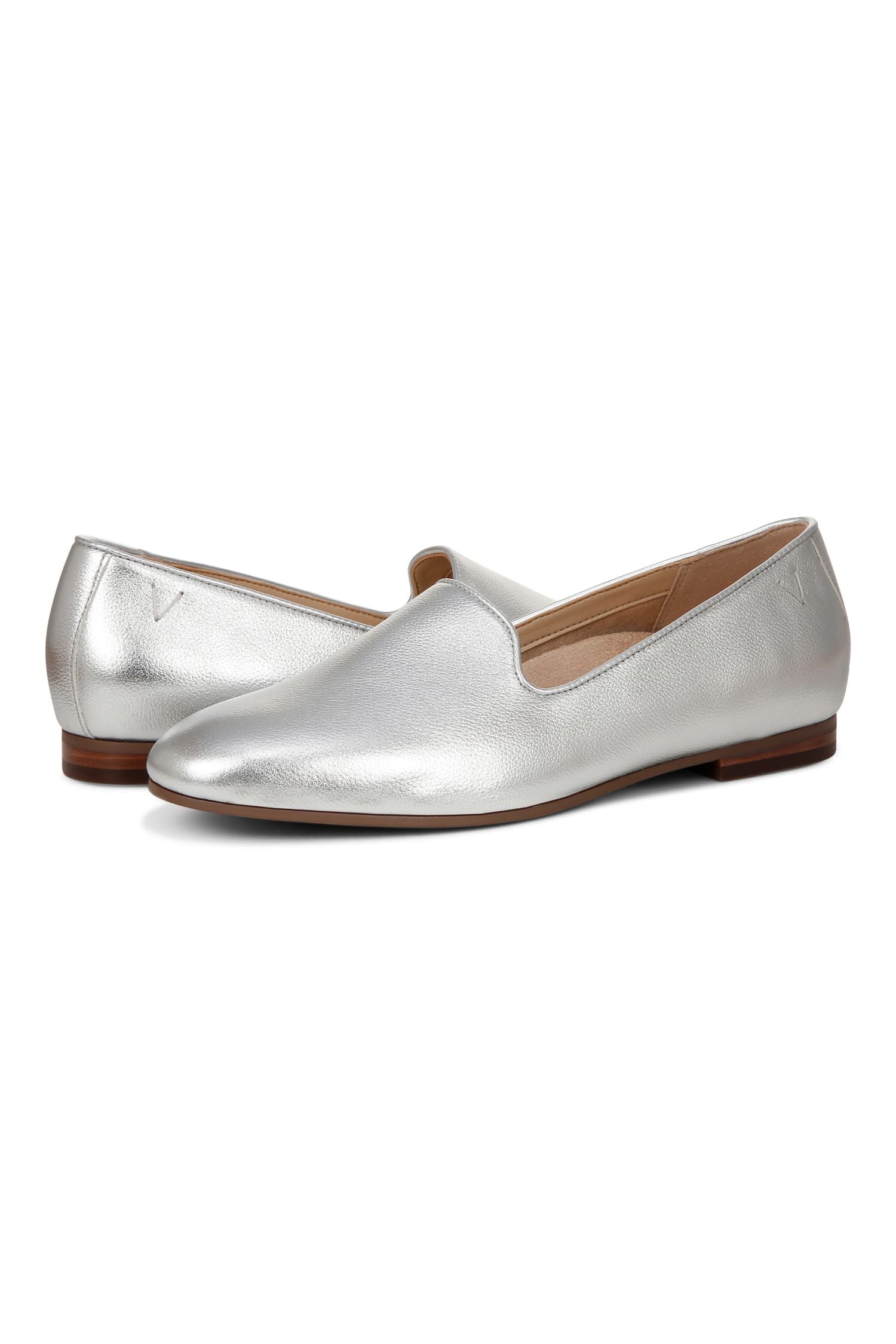 Vionic Flat Loafer - Style Willa 11, silver, pair