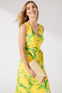 Tommy Bahama Floral Glow Sleeveless Maxi Flounce Dress - Style SW621765