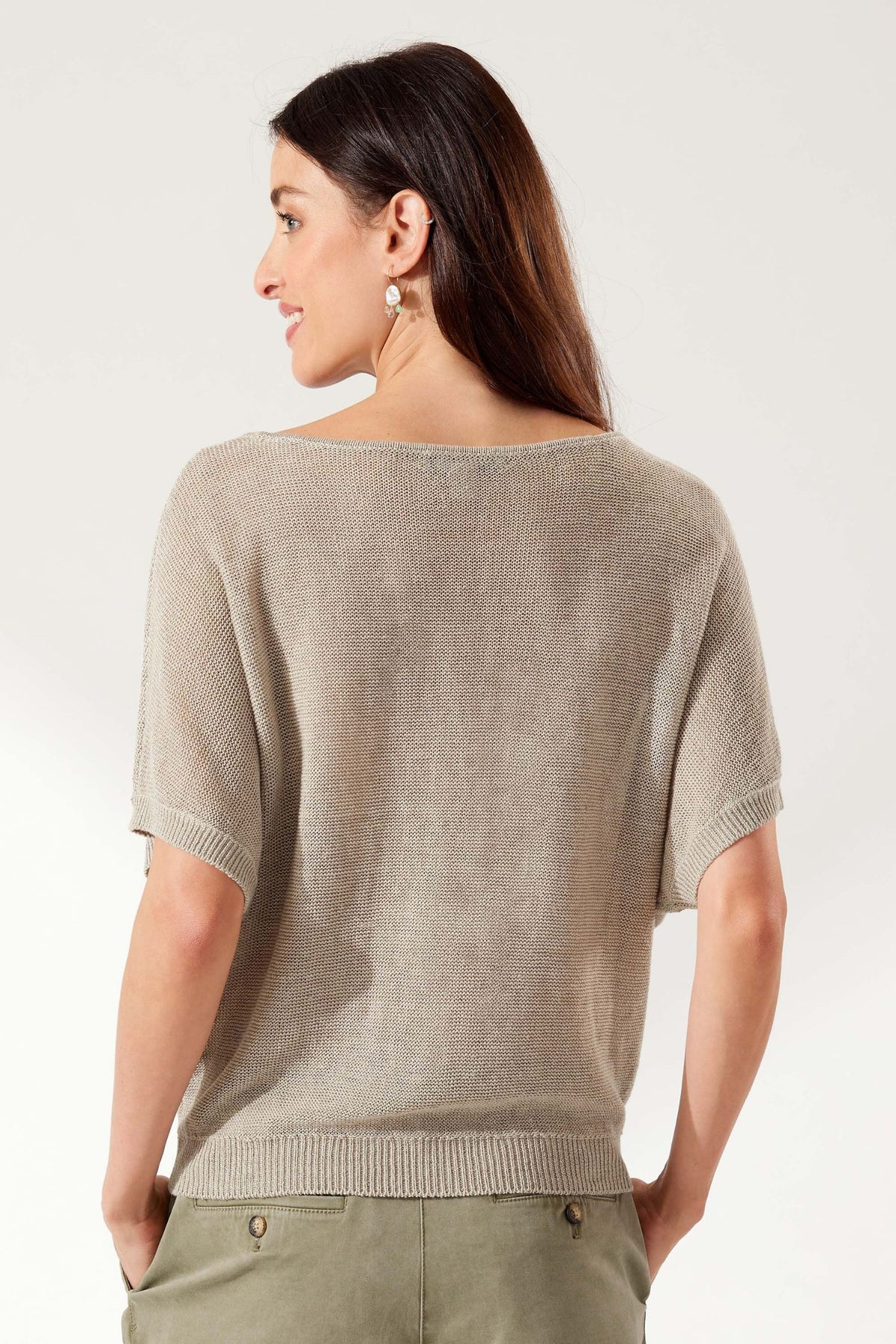 Tommy Bahama Cedar Linen Sweater - Style SW420920, back