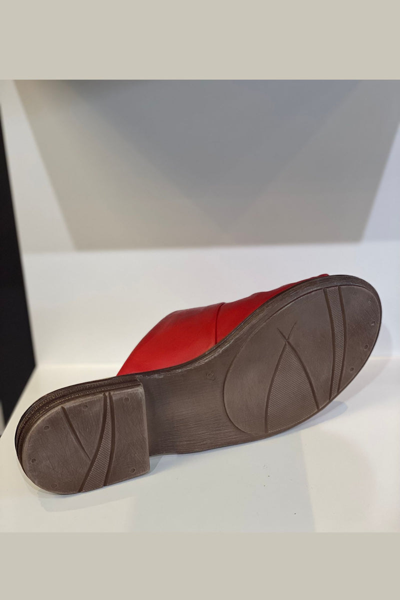 Miz Mooz Slide Sandal - Style Delilah, bottom, scarlet