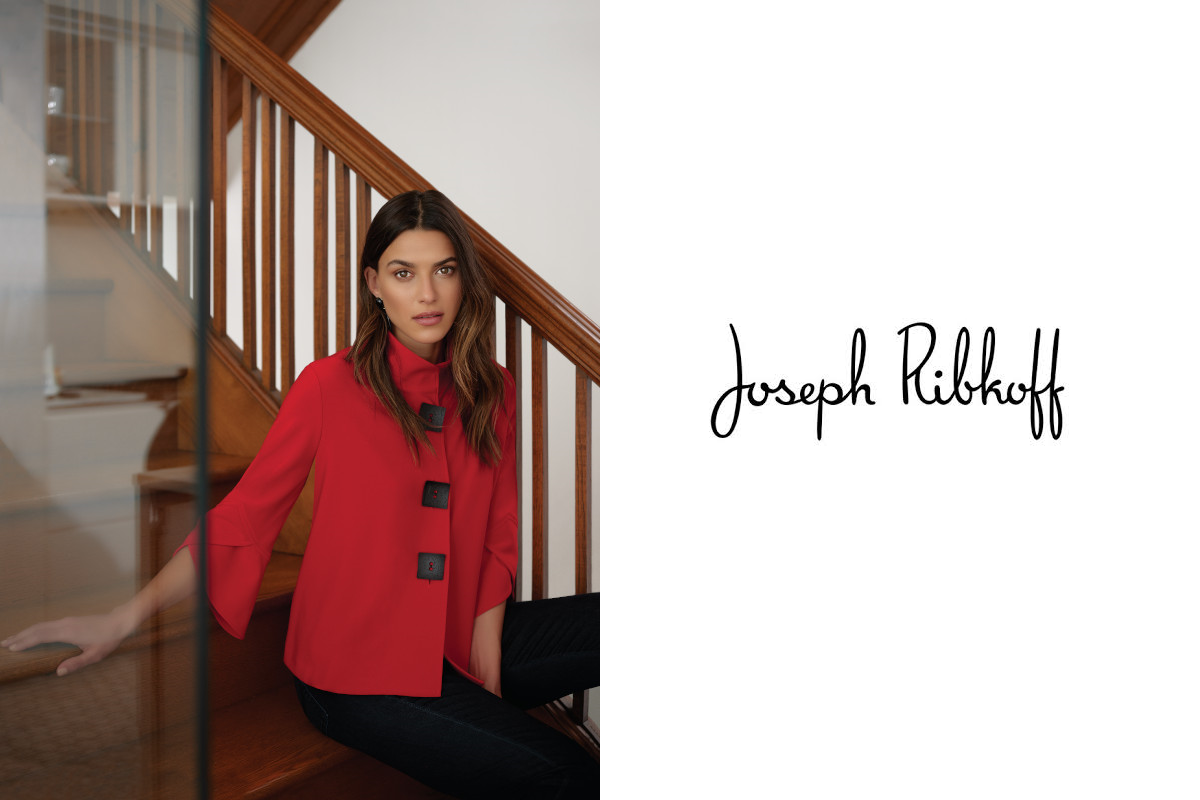 Joseph ribkoff 2025 red jacket