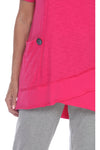 Neon Buddha Happy Place Tunic - Style 11952, pocket and hem, pink