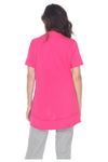 Neon Buddha Happy Place Tunic - Style 11952, back, pink