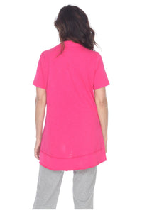 Neon Buddha Happy Place Tunic - Style 11952, back, pink