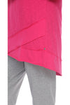 Neon Buddha Happy Place Tunic - Style 11952, front hem, pink
