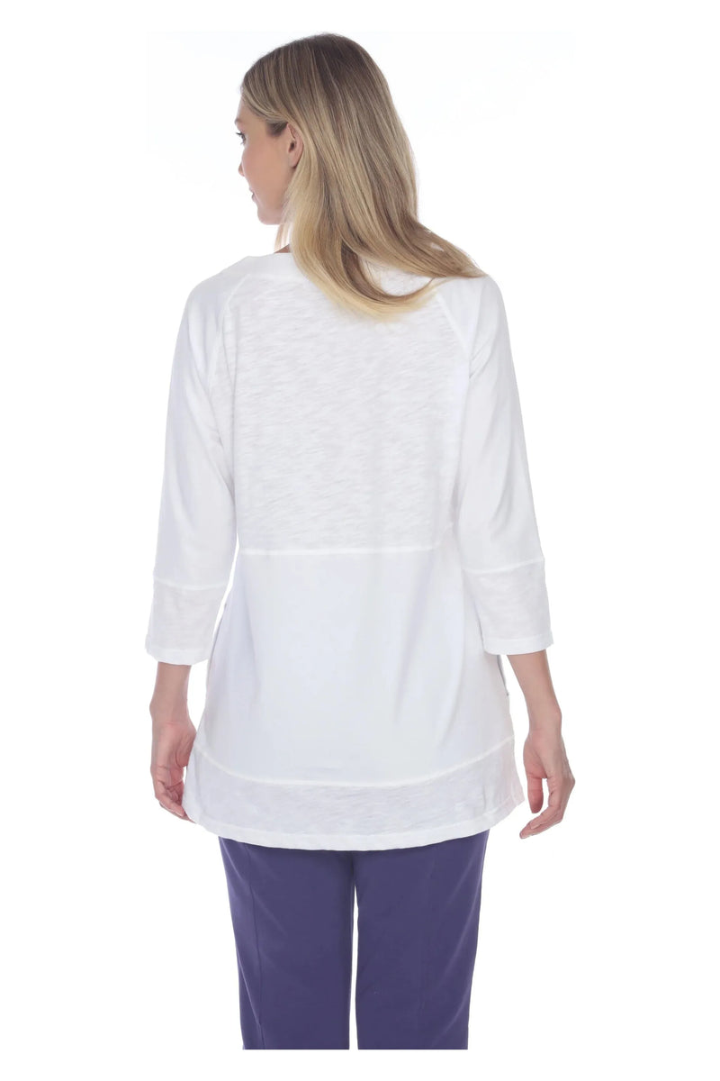 Neon Buddha Tunic - Style 11969, back, white