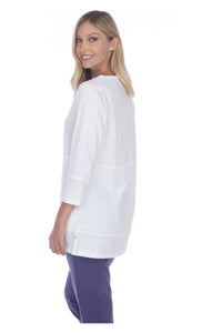Neon Buddha Tunic - Style 11969, side, white