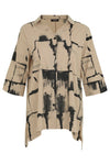 Ever Sassy Brick Wall Tunic Top - Style 13402, front