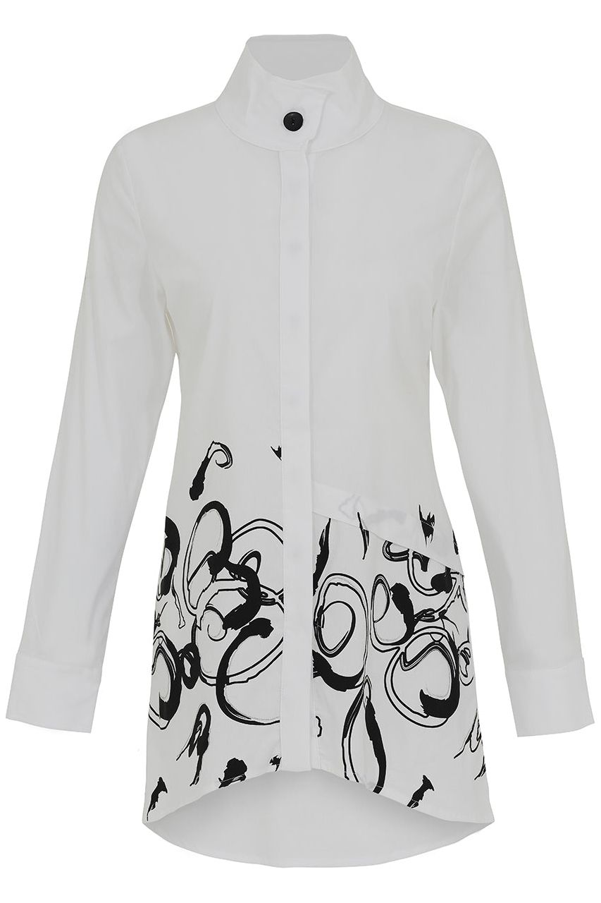 Ever Sassy Love Always Tunic Blouse - Style 13452, front