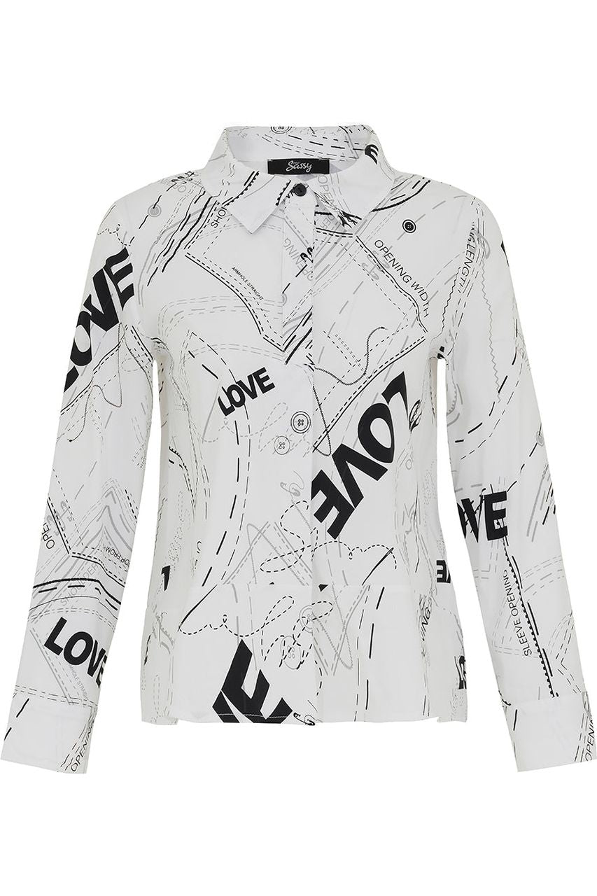 Ever Sassy Love Always Blouse - Style 13454, front