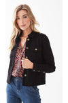 FDJ Vintage Crop Jacket - Style 1394511, front, black