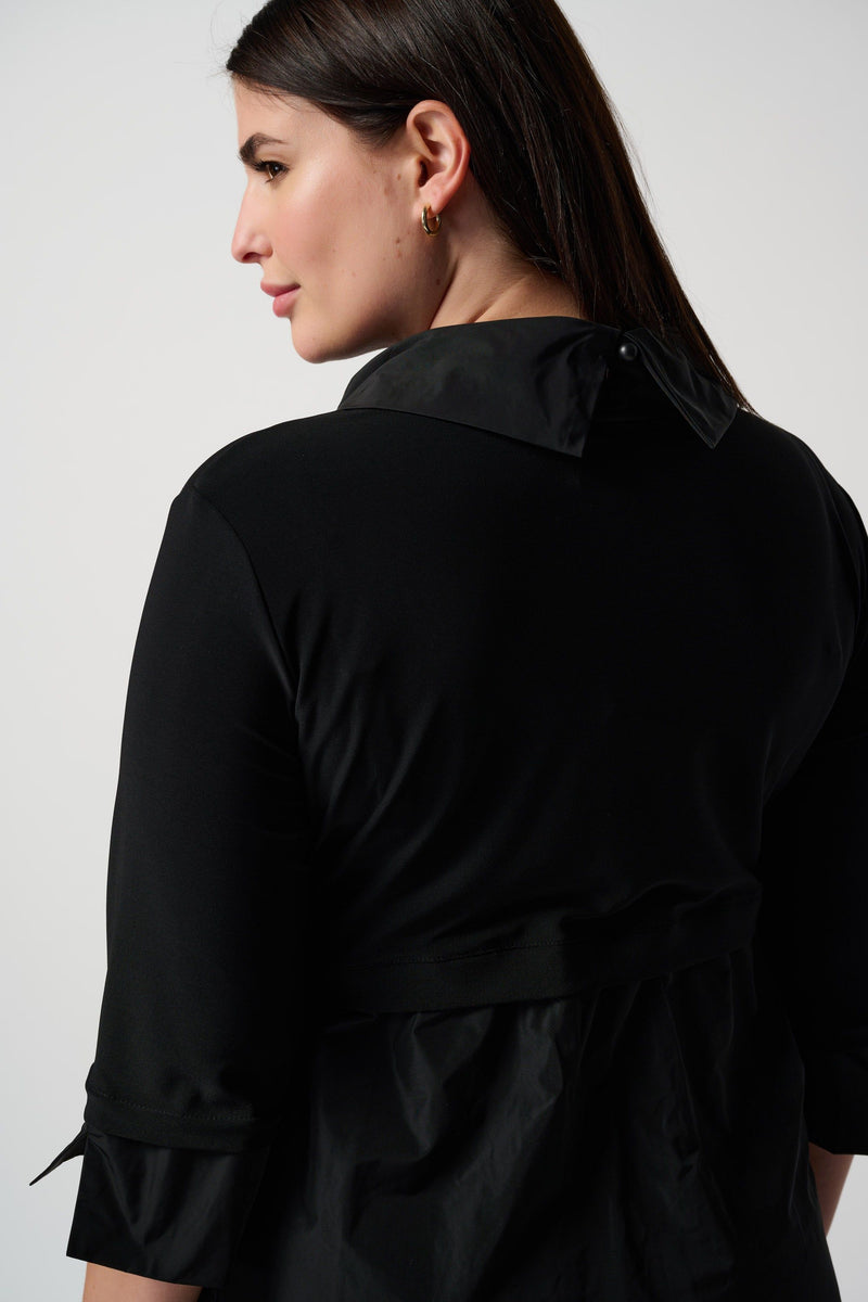 Joseph Ribkoff Miracle Dress - Style 173444TT, back closeup, black