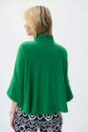 Joseph Ribkoff Classic Trapeze Jacket - Style 193198TT, back, kelly green