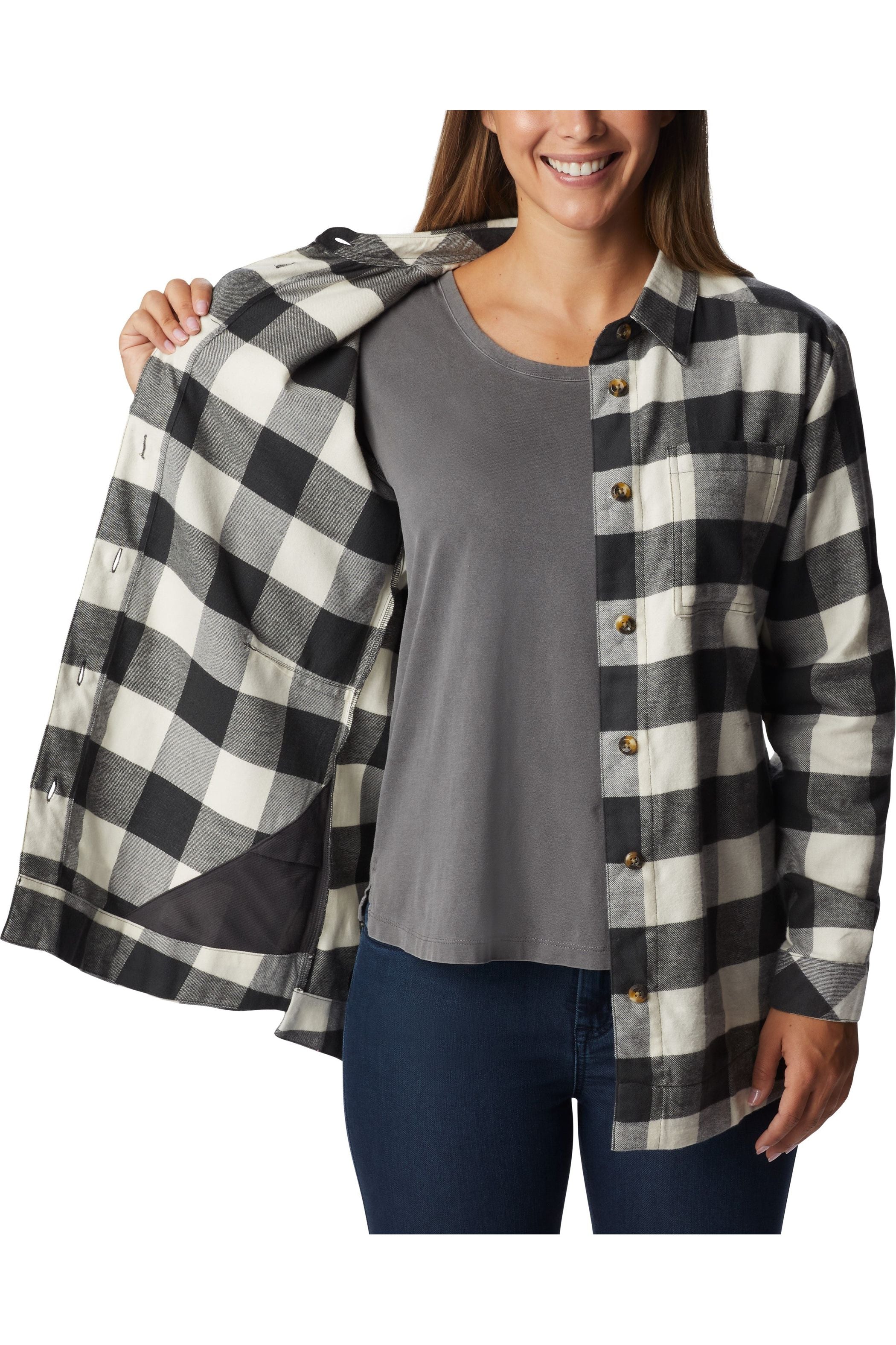 Columbia Holly Hideaway Flannel Shirt - Style 2012791011, open2