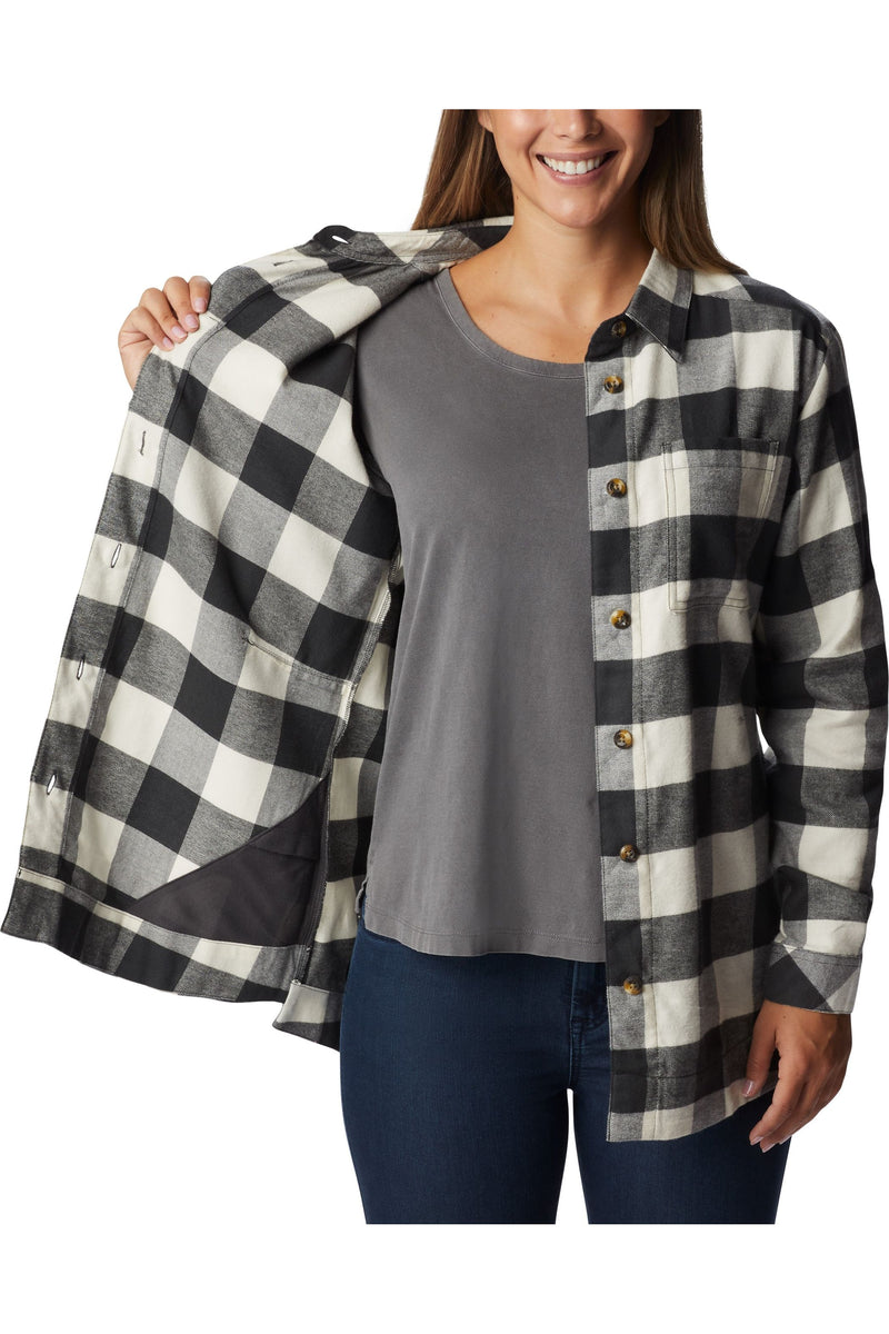 Columbia Holly Hideaway Flannel Shirt - Style 2012791011, open2