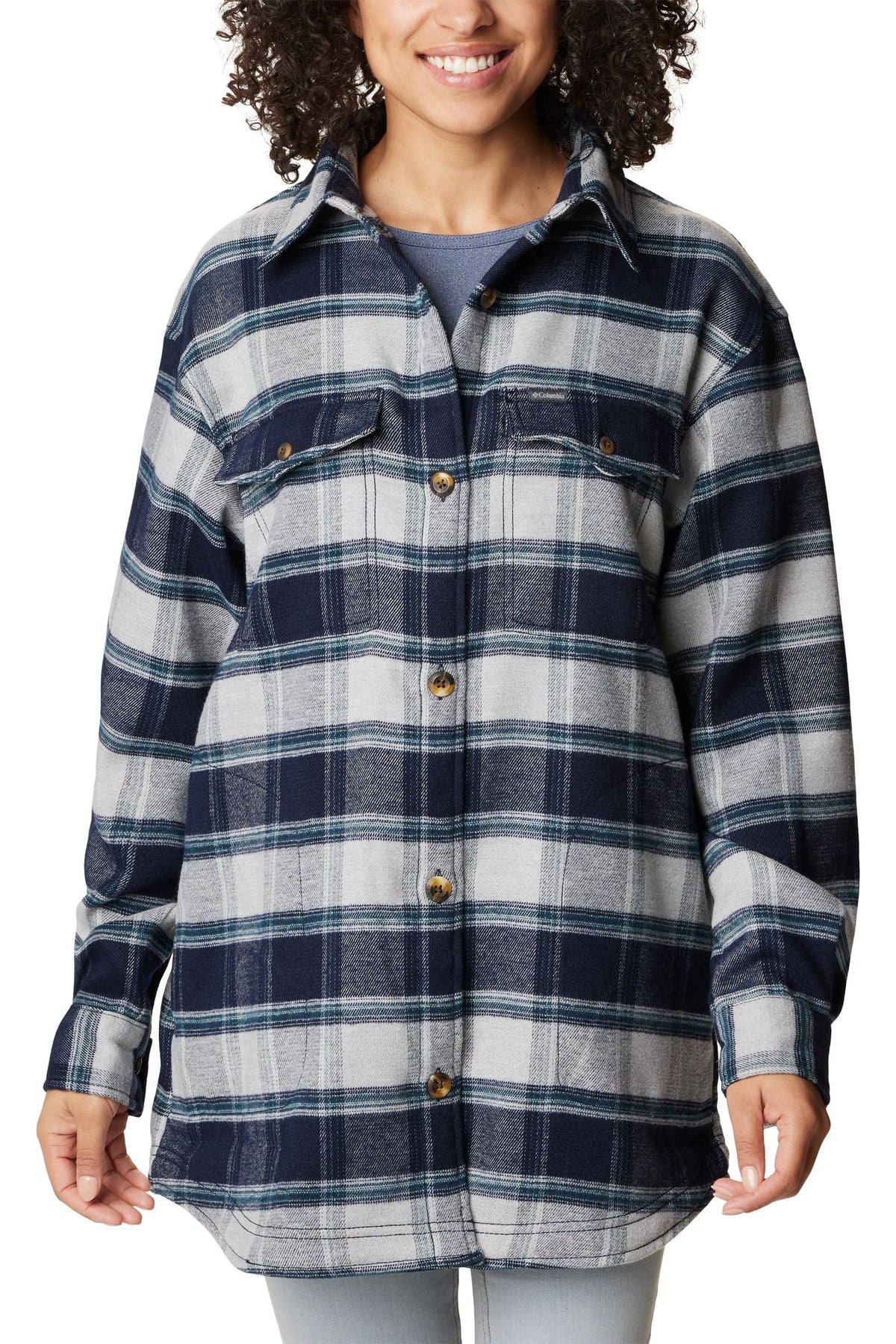 Columbia Calico Basin Shirt Jacket - Style 2052221472, front