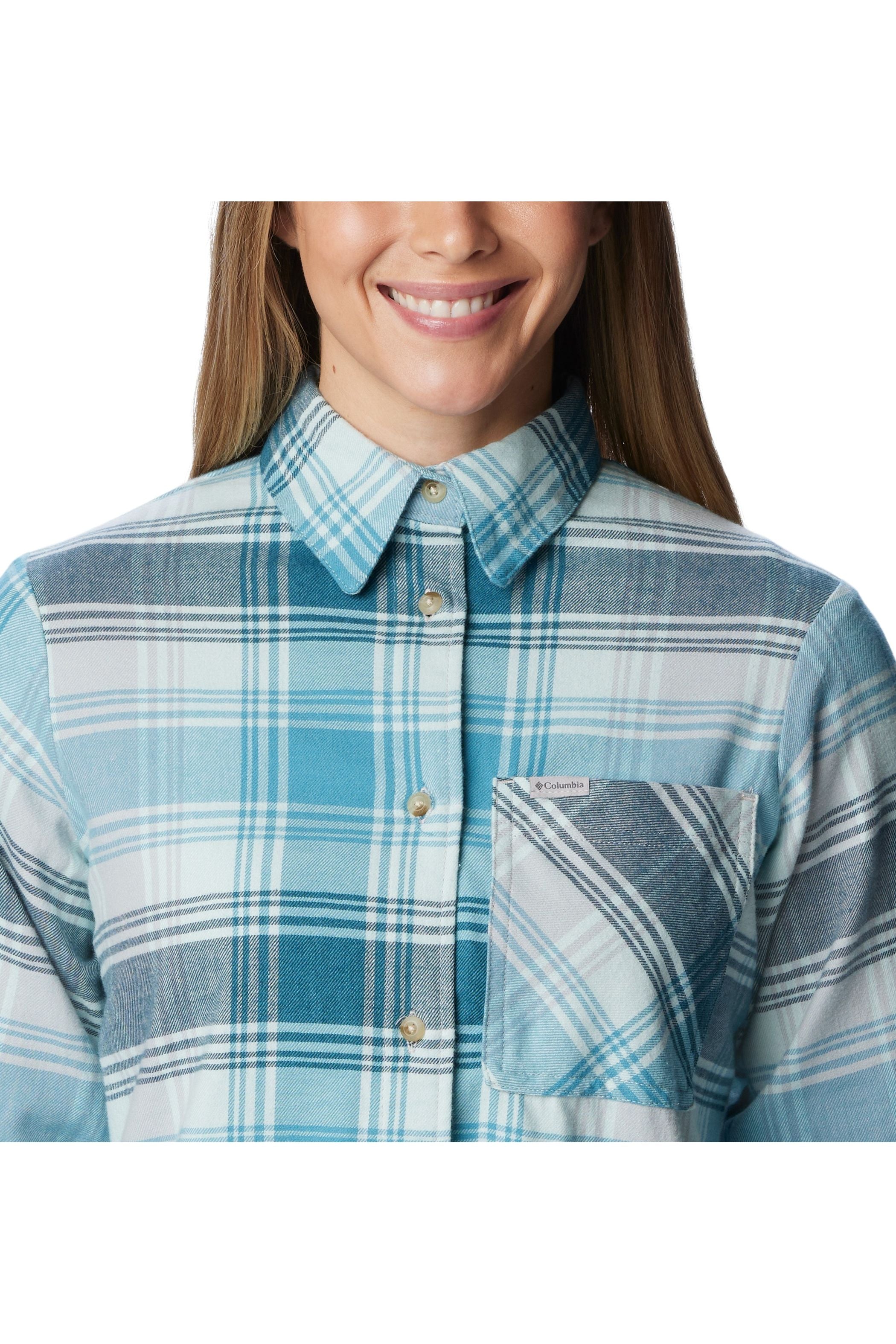Columbia Calico Basin Flannel Shirt - Style 2052431321, collar