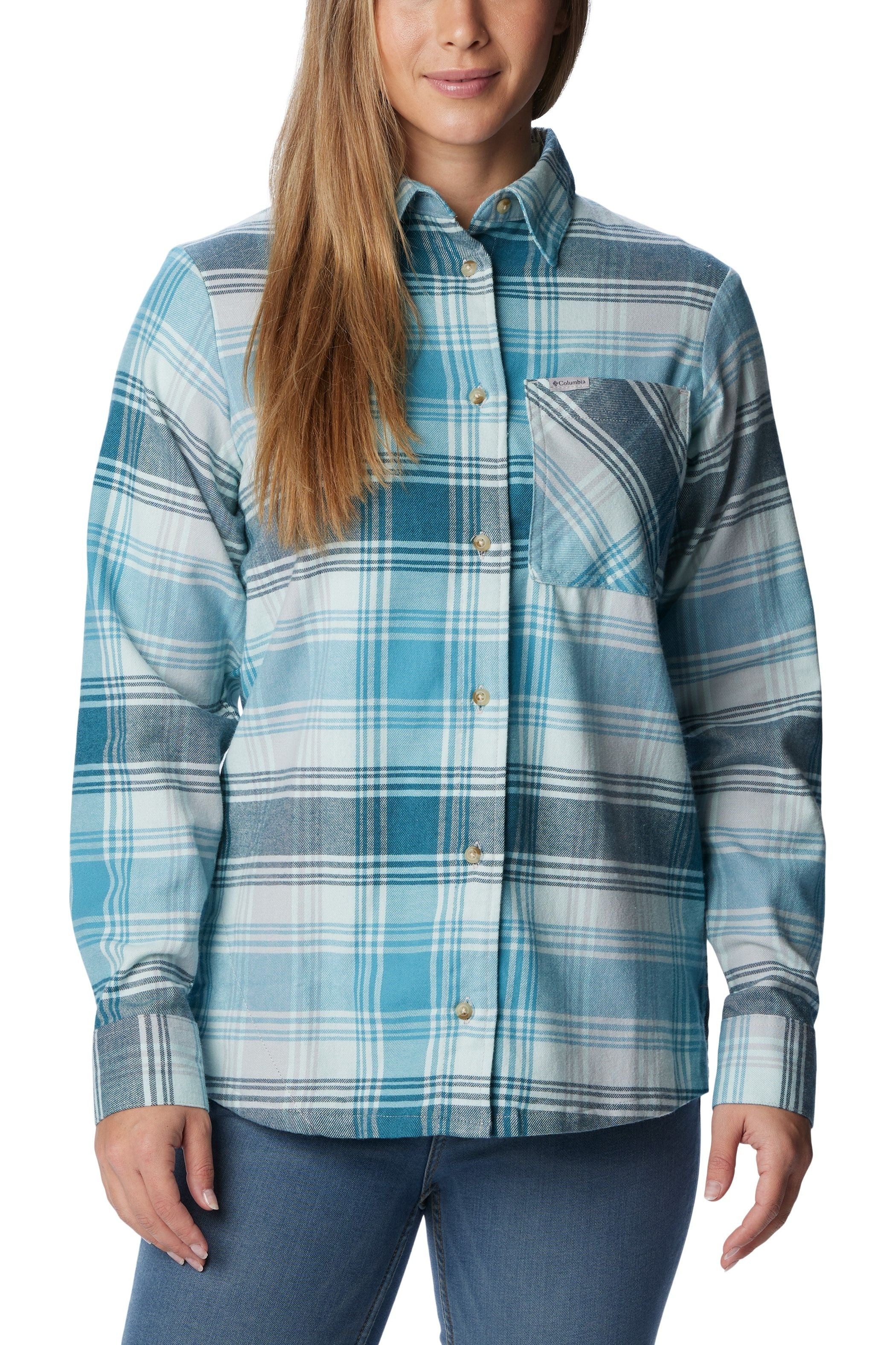 Columbia Calico Basin Flannel Shirt - Style 2052431321, front