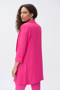 Joseph Ribkoff Oversized Blazer - Style 211361, back, dazzle pink