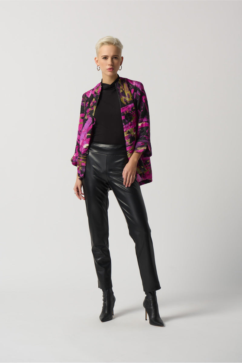 Joseph Ribkoff Faux Leather Pant - Style 223196, front2