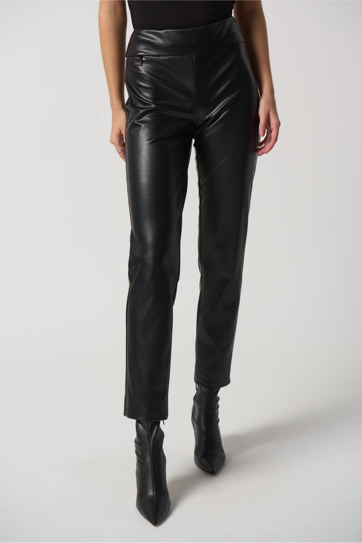Joseph Ribkoff Faux Leather Pant - Style 223196, front