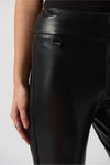 Joseph Ribkoff Faux Leather Pant - Style 223196, waistband