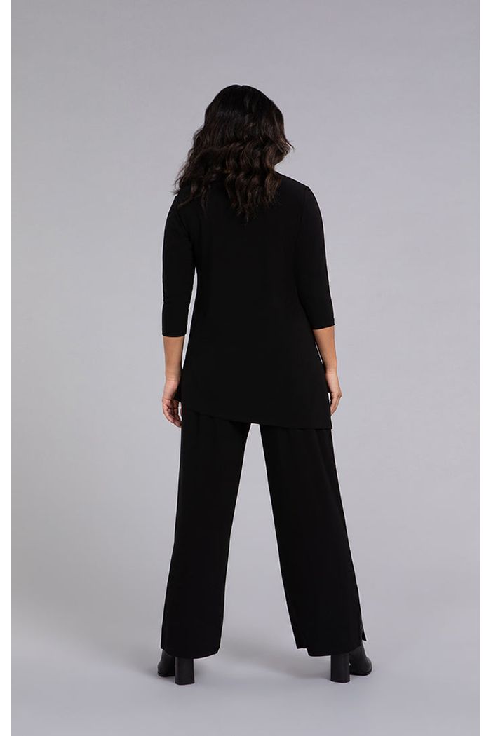 Sympli Angle Tunic - Style 23207-2, back, black