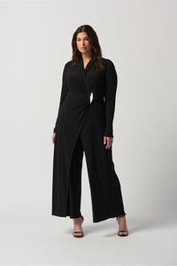 Joseph Ribkoff Wrap Front Jumpsuit - Style 233097, front