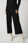 Joseph Ribkoff High-Rise Wide-Leg Pants - Style 233098, front, black