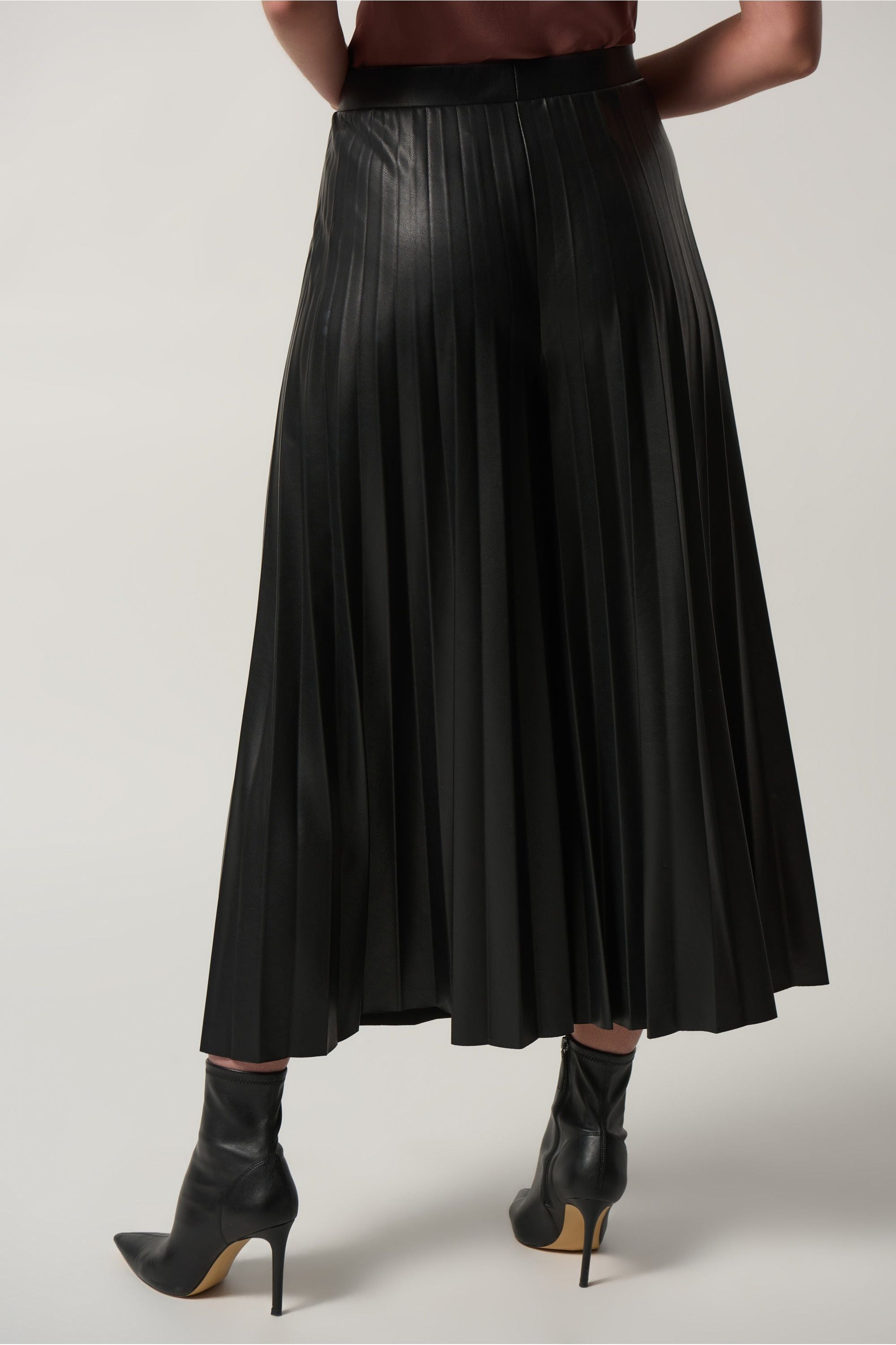 High-rise silk-blend flared pants in black - Joseph