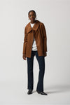 Joseph Ribkoff Scuba Suede Jacket - Style 233183, front