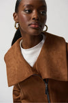 Joseph Ribkoff Scuba Suede Jacket - Style 233183, collar