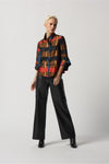 Joseph Ribkoff Stand Collar Trapeze Jacket - Style 233293, front2