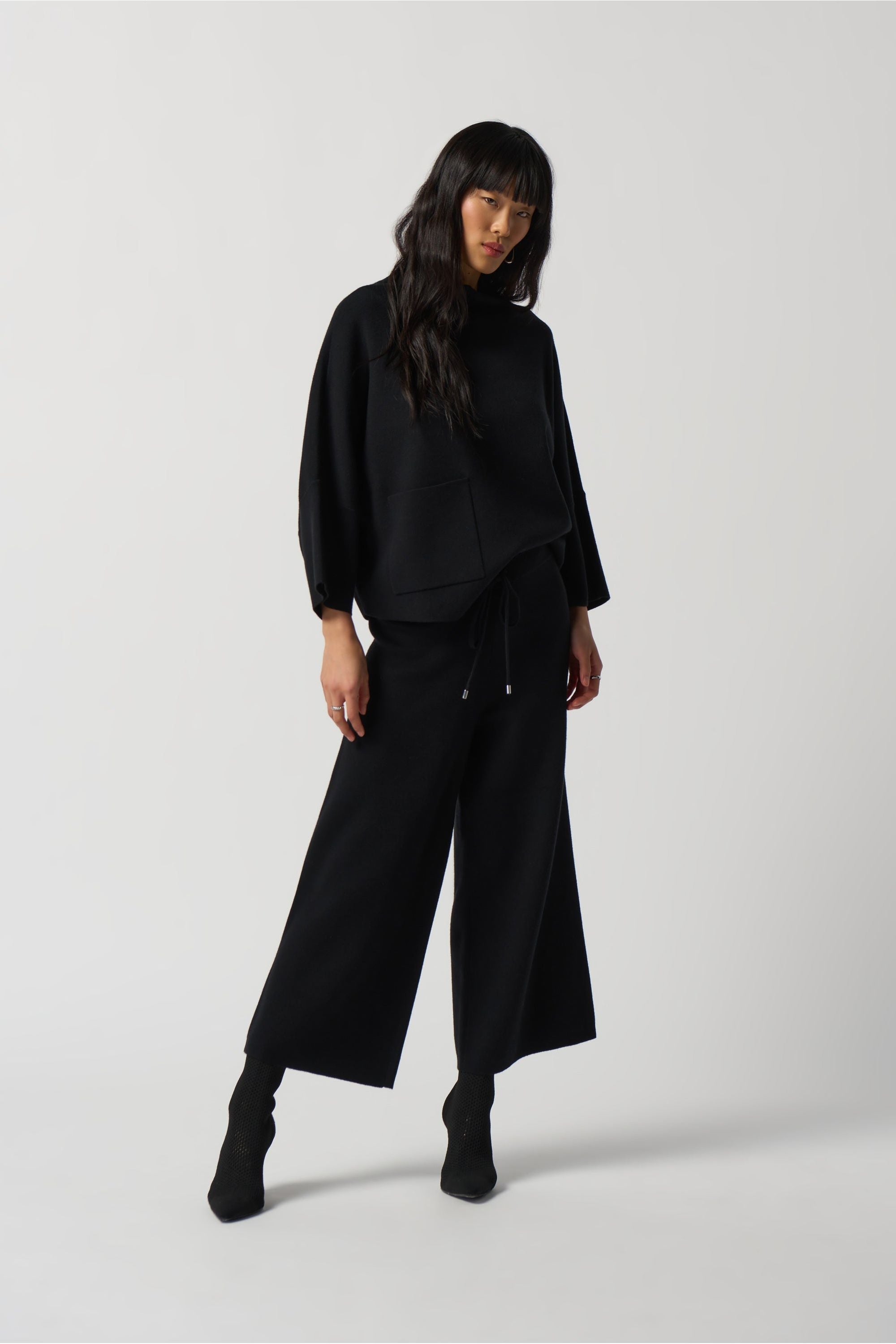 Joseph Ribkoff Culotte Drawstring Pant - Style 233908, front2