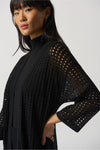Joseph Ribkoff Perforated Long Knit Cover-Up - Style 233937, side