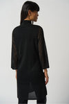 Joseph Ribkoff Perforated Long Knit Cover-Up - Style 233937, back