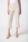 Joseph Ribkoff Millennium Crop Pull-On Pants - Style 241163, front, moonstone