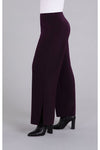 Sympli Side Slit Wide Pant - Style 27257, side, currant