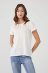 FDJ Short Sleeve Crewneck Top - Style 3007476, front, white