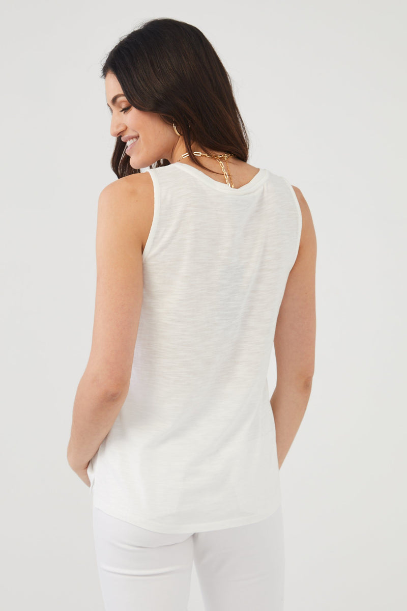 FDJ Tank Top - Style 3008476, white, back