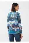 FDJ Notch Neck Top - Style 3305451, back