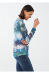 FDJ Notch Neck Top - Style 3305451, side
