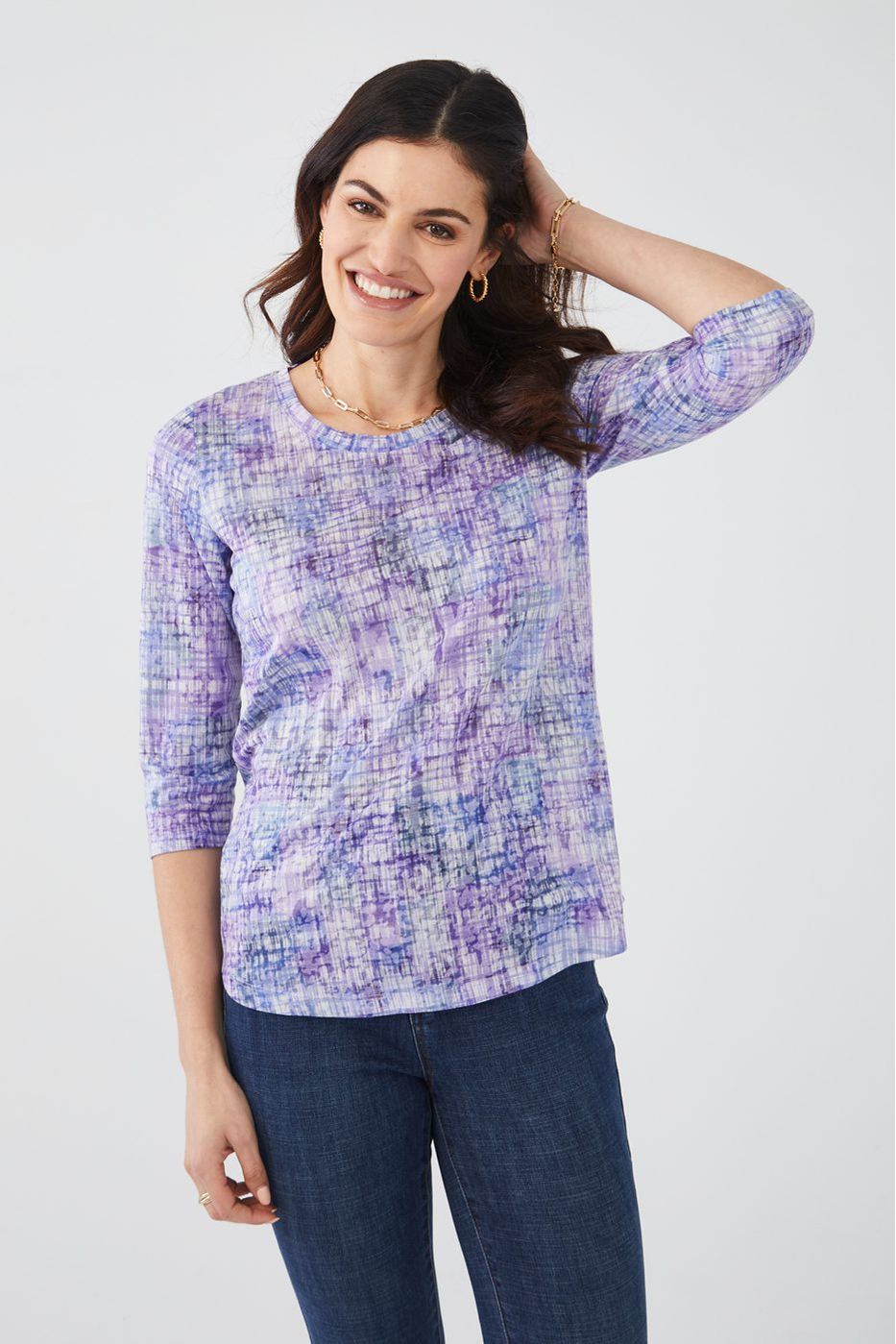 FDJ 3/4 Sleeve Top - Style 3546844, front
