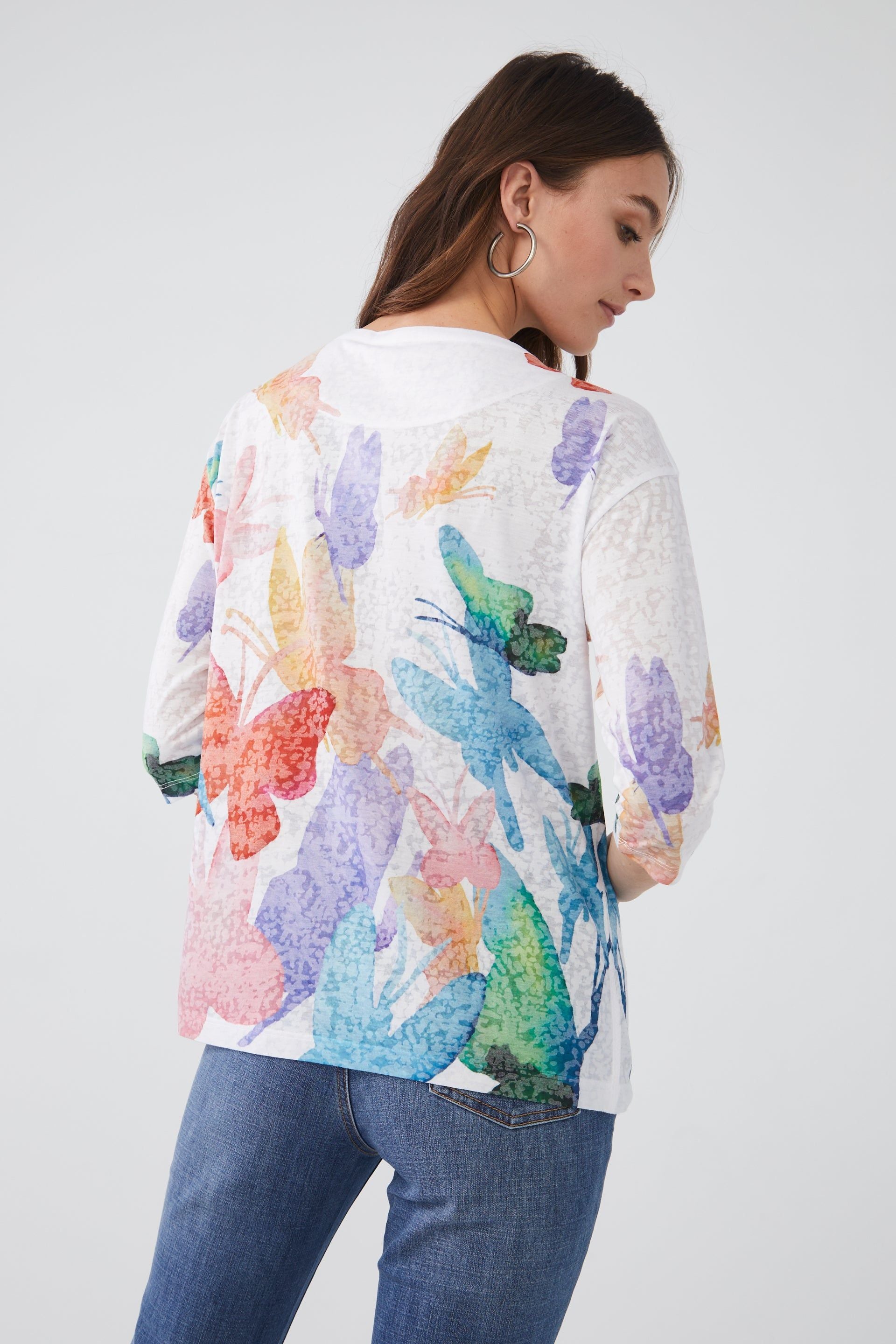 FDJ Cascading Butterfly Top - Style 3855844, back