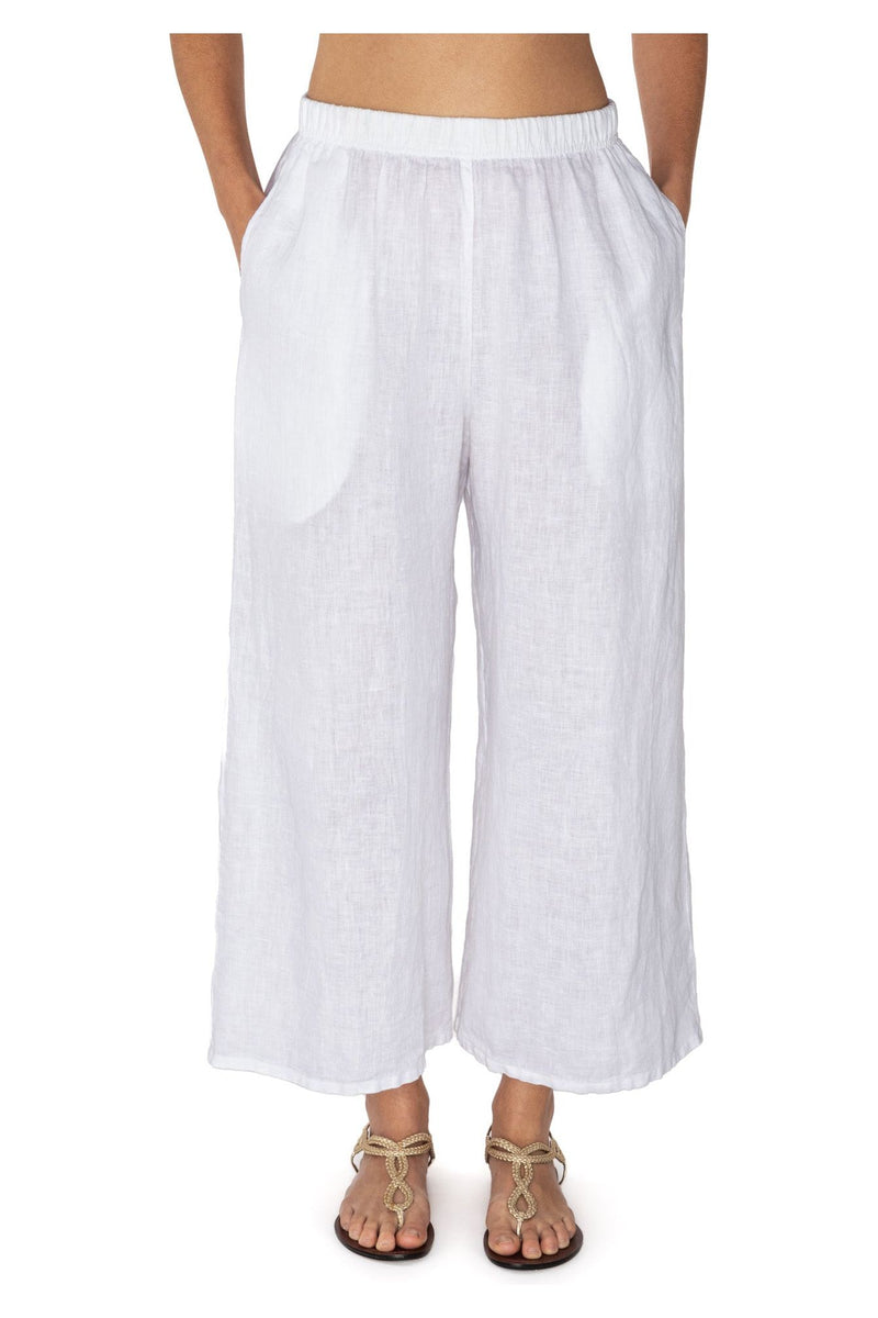 Cut Loose Linen Crop Pant - Style 4202773, front