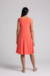 Sympli Nu Tank Dress - Style 28176, back, coral