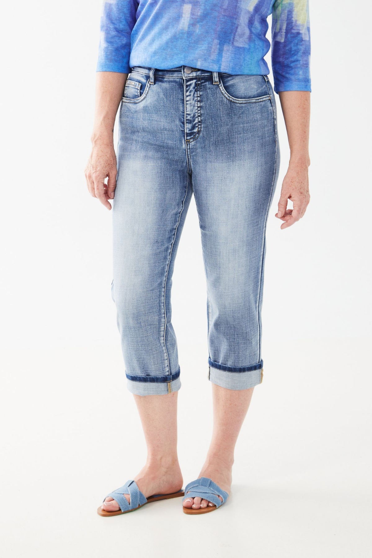 FDJ Suzanne Capri Jeans - Style 6816809, front
