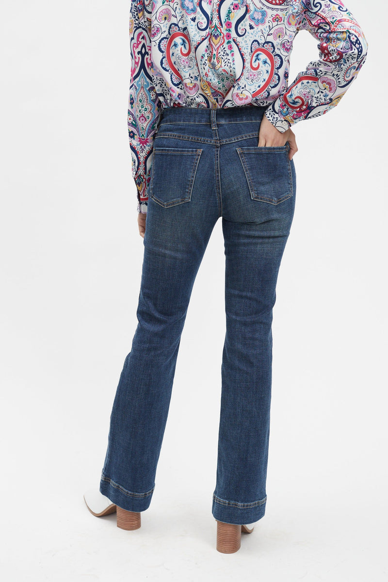 FDJ Christina Flared Leg Jean - Style 5307809, back