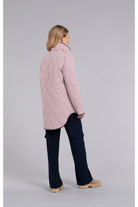 Sympli Quilted Shirt Jacket - Style 5525QC, back