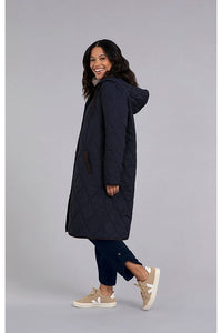 Sympli Quilted Snap-It Jacket - Style 5529QC, side, navy